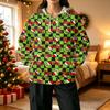 Women's Fashion Casual Christmas Print Hooded Sweatshirt with Pockets