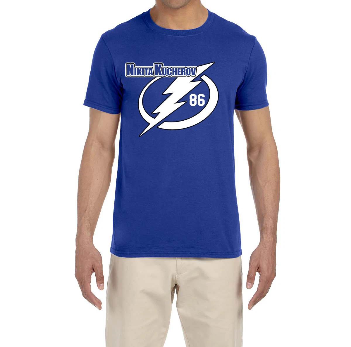 Футболка с логотипом Tampa Bay Lightning Никиты Кучерова M