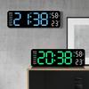 Multifunctional Electronic LED Table Clock with Time Week Temperature Display 2 Alarms 12/24 Hour Format Snooze Function