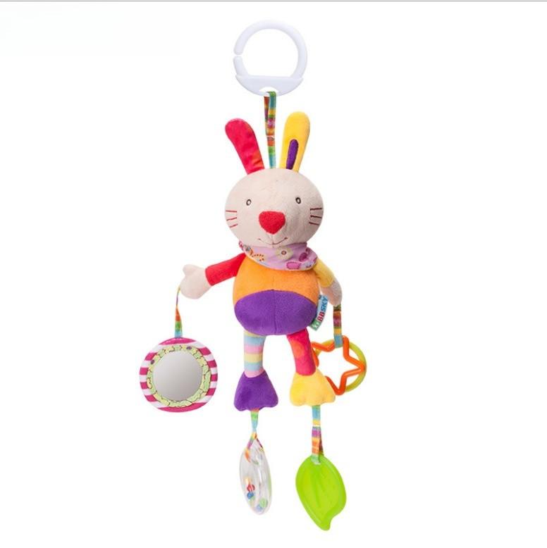 Baby Carriage Rattle Toy With Lighted Features For Toddler Development And Entertainment
