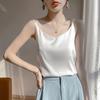 Acetate Satin Shoulders Small Suspender Back for Women's Heart Summer New Style for Outerwear and Fashionable Base Top
