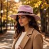Leopard Hat Band Fedora Hat Felt Dress Hat New Western Cowboy Hat  Men Women
