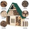 Insect Hotel Bee House Wooden Weatherproof Ladybug House Hanging Butterfly Shelter Solitary Bee Habitat for Garden Yard Balcony