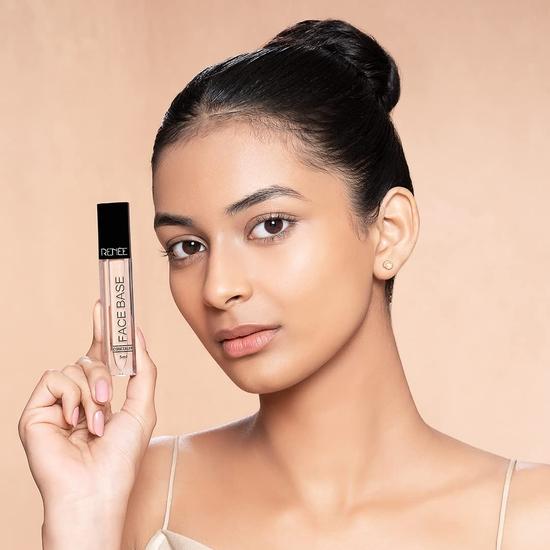 RENEE Face Base Liquid Concealer - Vanilla, 5ml | Enriched With Jojoba, Weightless, Long-lasting, Full Coverage Finish with Easy Blend Formula