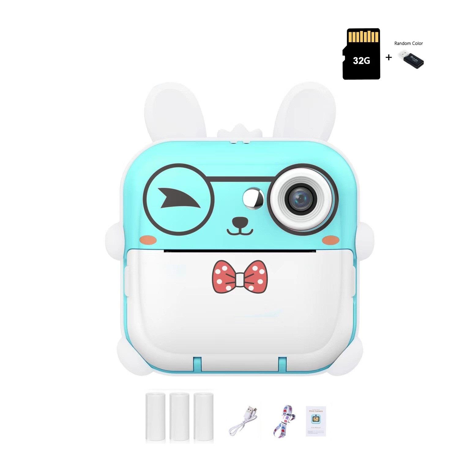 

Дитяча миттєва цифрова камера 1080P HD Цифрова камера Іграшки Камера Дитячий друк на термопапері Відеокамера Портативна іграшка в подарунок