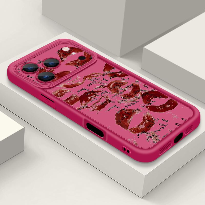 Fashion Lips Heels Print Case For iPhone 17 Pro Max Case iPhone 16 15 14 13 Pro Max 11 17e 16e Shockproof Bumper Soft Silicone Phone Cover Cases