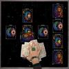 Quadratische Tischdecke Tarot-Altar-Tuch Brettspiel-Unterlage Astrologische Orakel-Unterlage Tischabdeckung Kartenmatte Divinations-Tischdecke