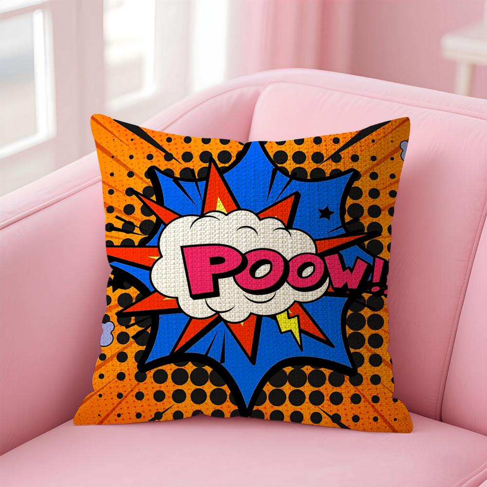 Art Welcome Cushion Cover Natural Linen Pillow Case DoubleSided Print Decorative Sofa Pillowcase Home Decor Gift