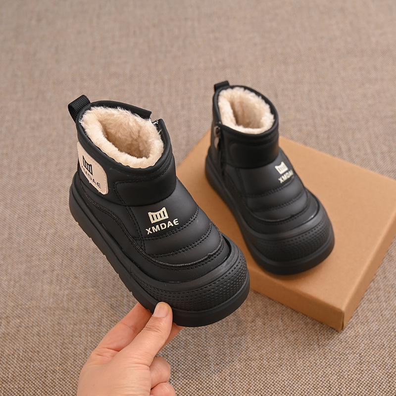 Kinder Winter wasserdichte Leder Schneestiefel - 2025 Stil, Kälteschutz & Warm