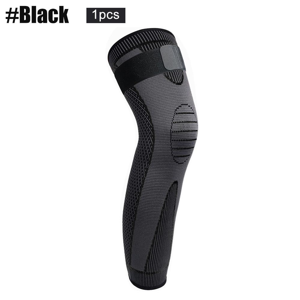 OLIKEI Bandage Compression Knee Sleeve Full Leg Knee Pads Elastic Knee Brace Sports Warm Long Knee Support for Basketball Running Fitness
