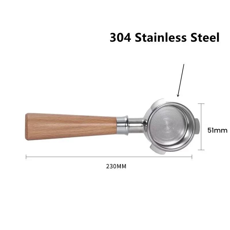 51mm Bottomless Portafilter Filter Fits Linea Classic EM450M,Mr. Coffee Espresso, Electrolux, CASABREWS CM5418,Essential,Sangkee