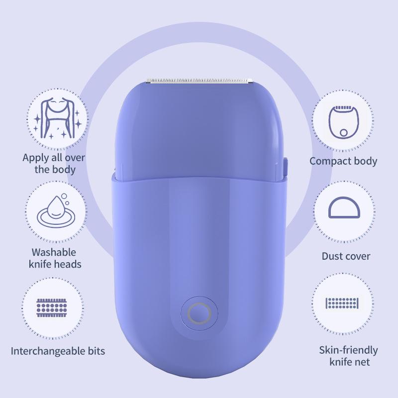 2-in-1 Electric Shaver & Epilator for Women: Double Head Hair Remover for Full Body, Underarm, Legs & Private Areas.