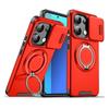 Rotating Folding Stand Matte Case For Xiaomi 14T Magnetic Armor Phone Case For Xiaomi 14T 14 T Pro Slide Camera Protection Cover