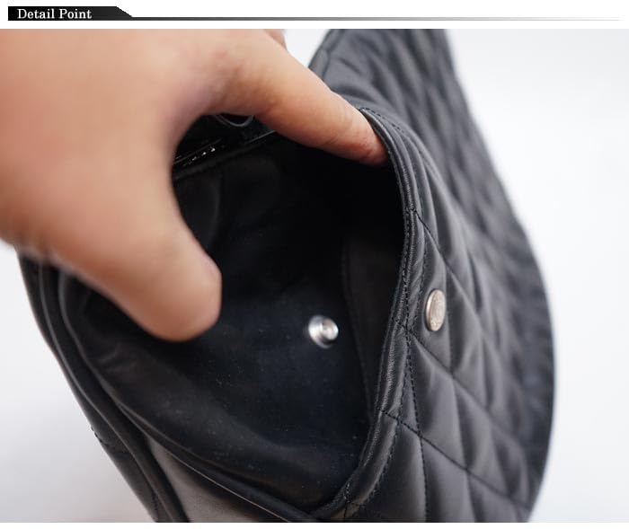 Schott NYC PADDED BANANA BAG, Men's, F 010, Black, 782-3976005