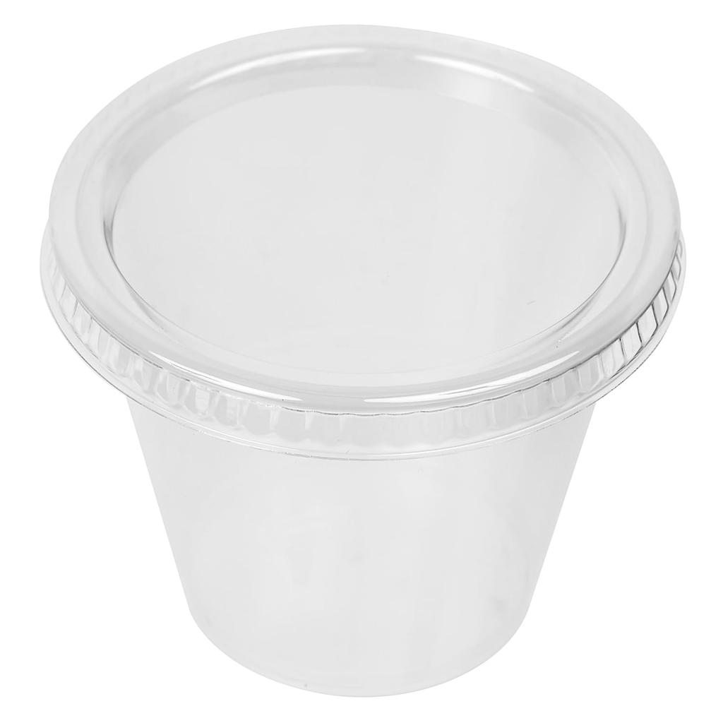 Made in Japan, Heat-Resistant Pudding Cups with Lids, 110cc, Pack of 100