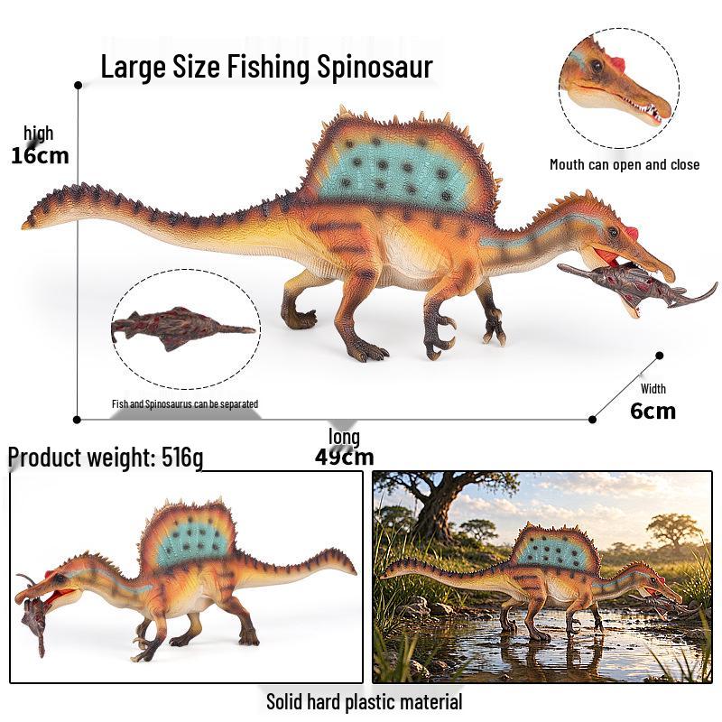 Jurassic Simulation Dinosaur Toys: Spinosaurus, Tyrannosaurus Rex, Mosasaurus