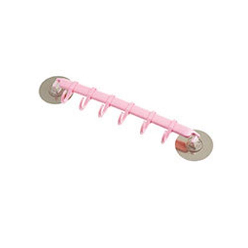 Kitchen Adjustable Hook Rack Double Suction Cup Towel Rack Hanging Shelves Hook Holder Lock Type Sucker Bathroom Accessories