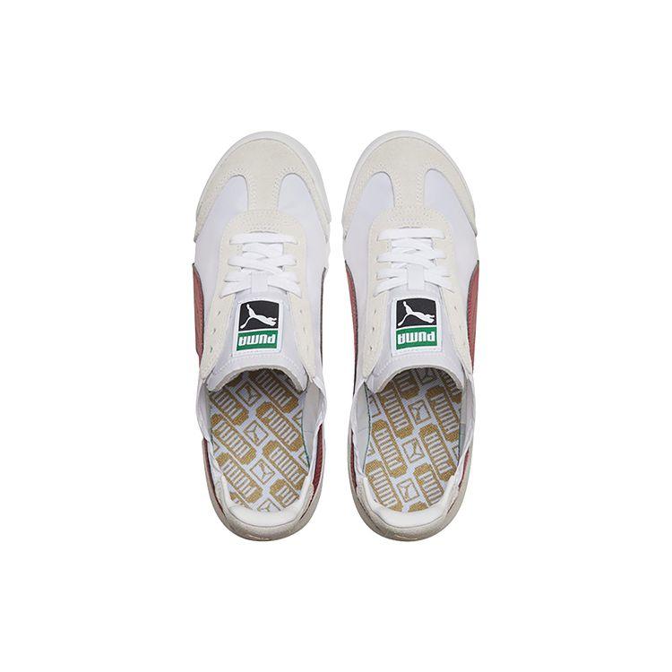 Puma Roma Og Nylon Low Top Training Shoes Men Sneaker White Red Gray 362408-16