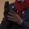 Motorcycle Glove Windproof Plush Thicken Warm PU Leather Korean Mittens Winter Gloves Men Gloves