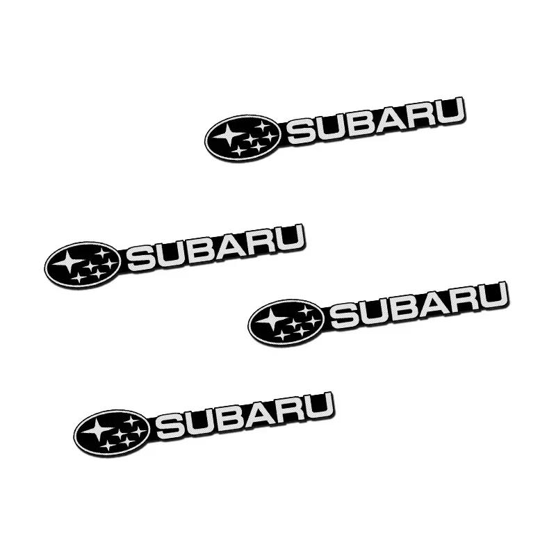 4Pcs Car Speaker Audio Emblem Sticker Alloy Badge For Subaru WRX Forester XV Outback Impreza STI Legacy BRZ Tribeca yu0
