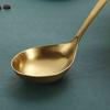 Rainbow Stainless Steel Soup Spoon Mixing Drinking Tools Metal Big Dessert