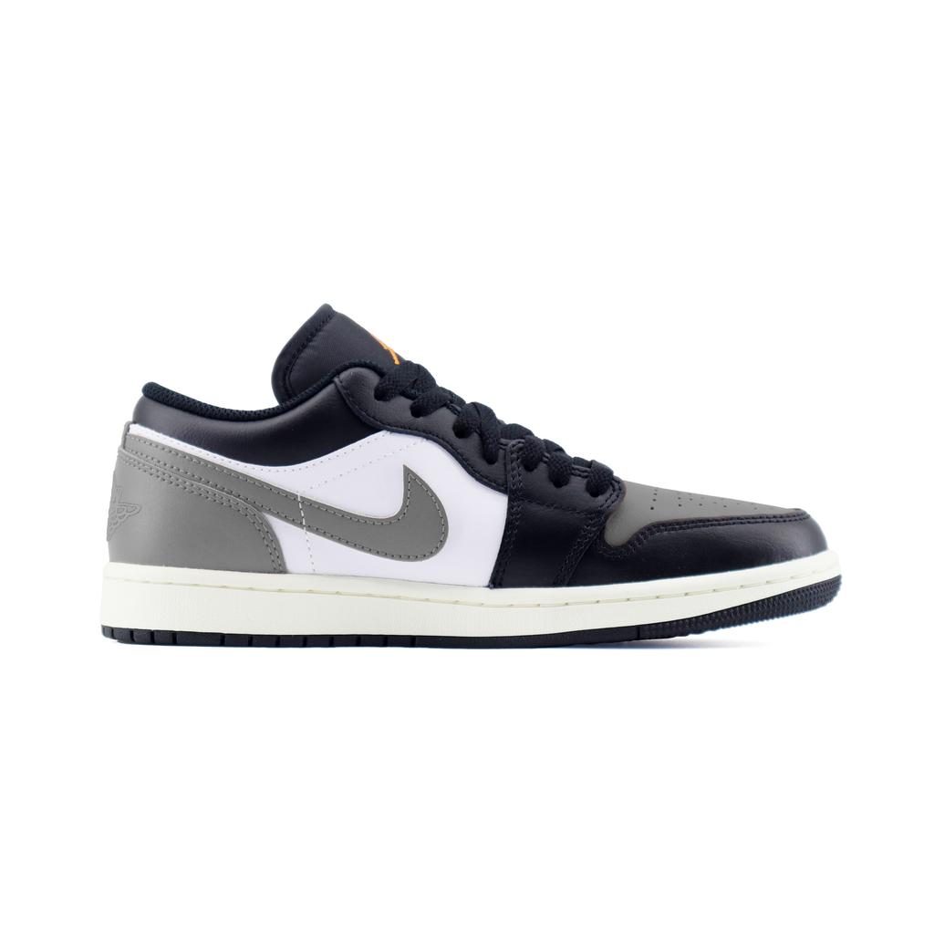 Jordan Air Jordan 1 Fashion Versatile Abrasion Resistant Low top Vintage Basketball Shoes Unisex Black Gray 553558-081(Team1253-2)