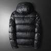 Doudoune à capuche décontractée et tendance pour homme, style européen, hiver 2025 - Duvet de canard blanc