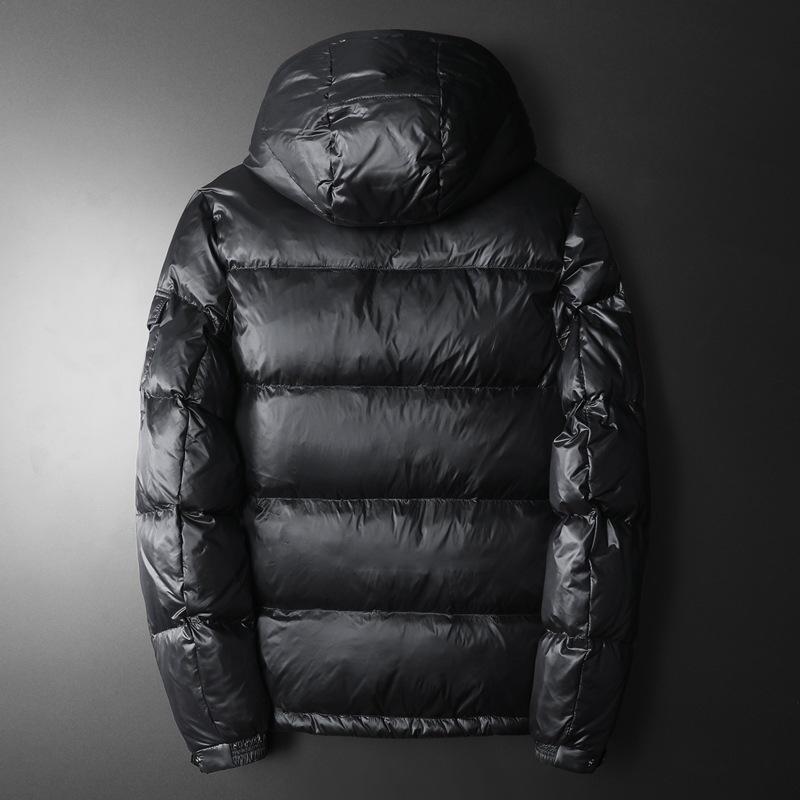 Doudoune à capuche décontractée et tendance pour homme, style européen, hiver 2025 - Duvet de canard blanc