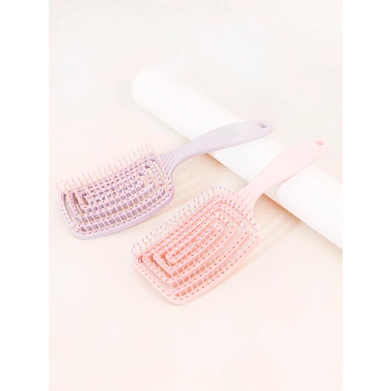 1 Stück Entwirrbürste, doppelt verwendbar für trockenes und nasses Haar, Damen-Haarbürste mit gebogenen Borsten, für langes, dickes, dünnes und lockiges Haar, zur täglichen Haarpflege