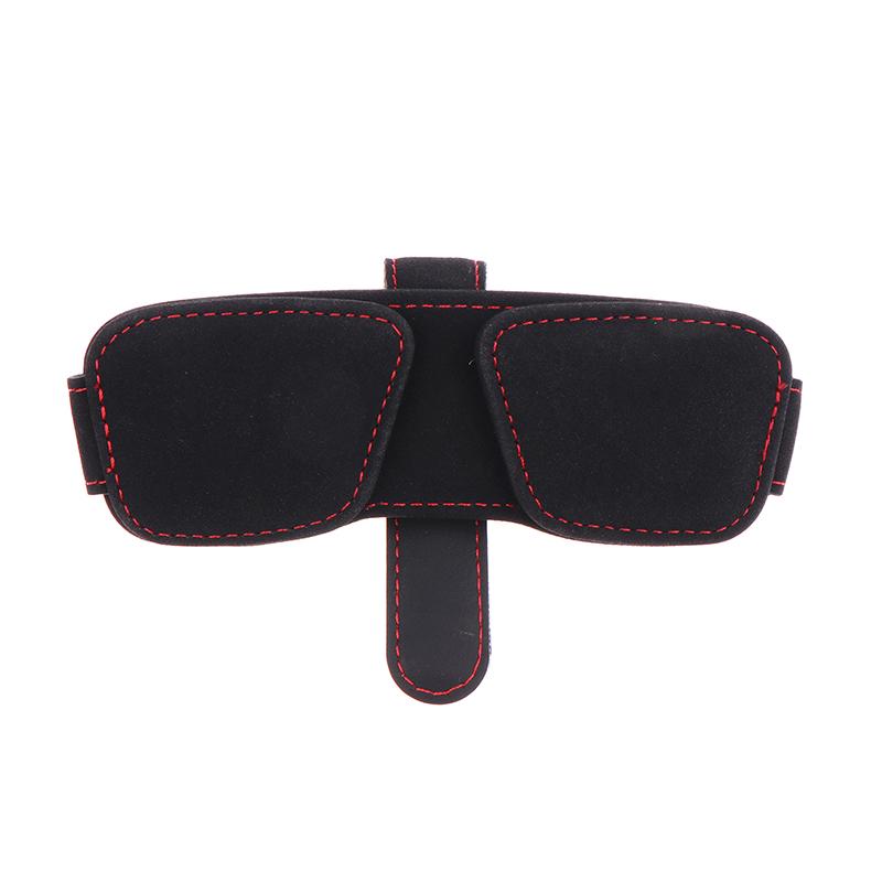 Sonnenbrillenhalter für Auto-Sonnenblende Magnetischer Wildleder-Clip für Sonnenbrillen Ticket Doppelclip Auto Innenraum Aufbewahrungszubehör