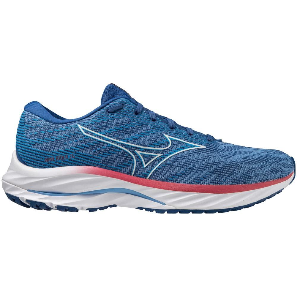 Running Shoes Waverider 26 Jogging Marathon Sports Training Lightweight cm 2E [Mizuno] Blue/Gray/Red 28.0