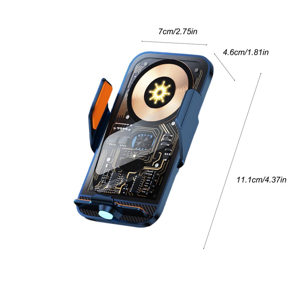 Car Phone Holder Wireless Charger 66W Car Vent Clips 360-Degree Rotation Cell Phone Accessories Car Charger Fast Charging