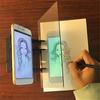 Prancheta Portátil Óptica para Desenho e Cópia Imitação de Rastreamento com Tela de Projeção Ferramenta de Aprendizagem Adequada para Celular Tablet