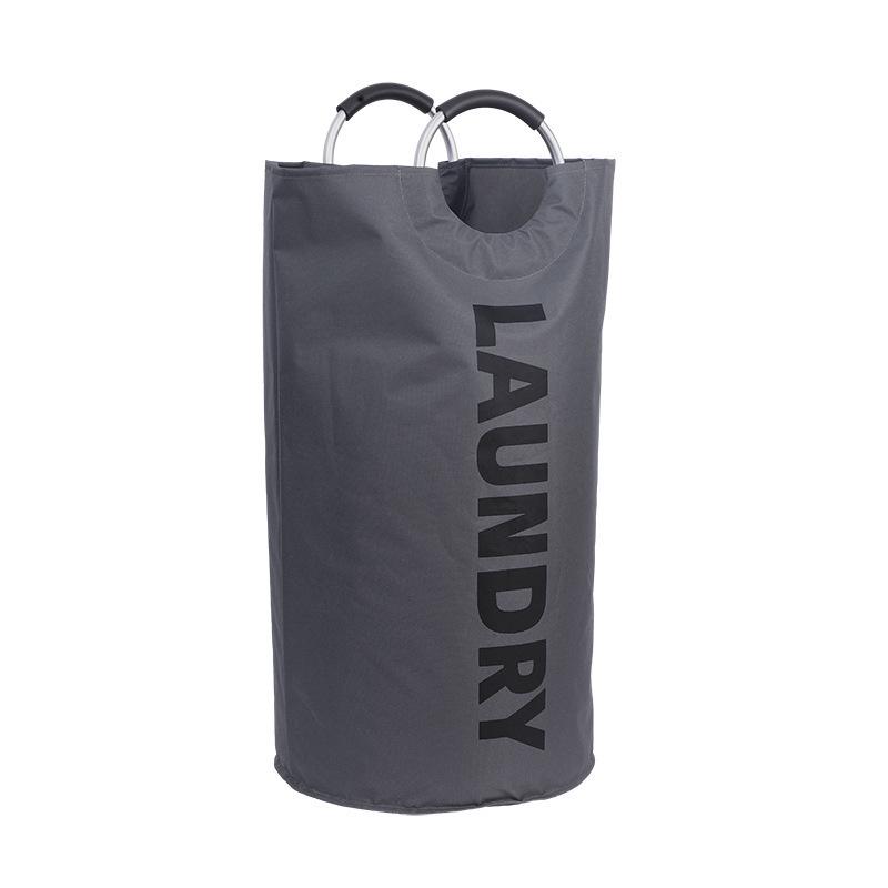 Foldable Large Capacity Oxford Cloth Laundry Basket with Alloy Handle