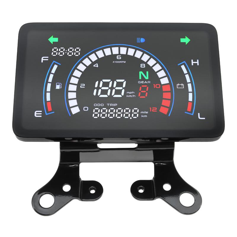 New Motorcycle Speedometer LCD Odometer Digital Gauge with Voltage fuel gauge Dashboard For Honda EX5 Dream/EX5 Ipowed