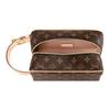 Louis Vuitton Dopp Kit Monogram Canvas With Leather Trim Toiletry Bag Women Toiletry Bag Brown M83112