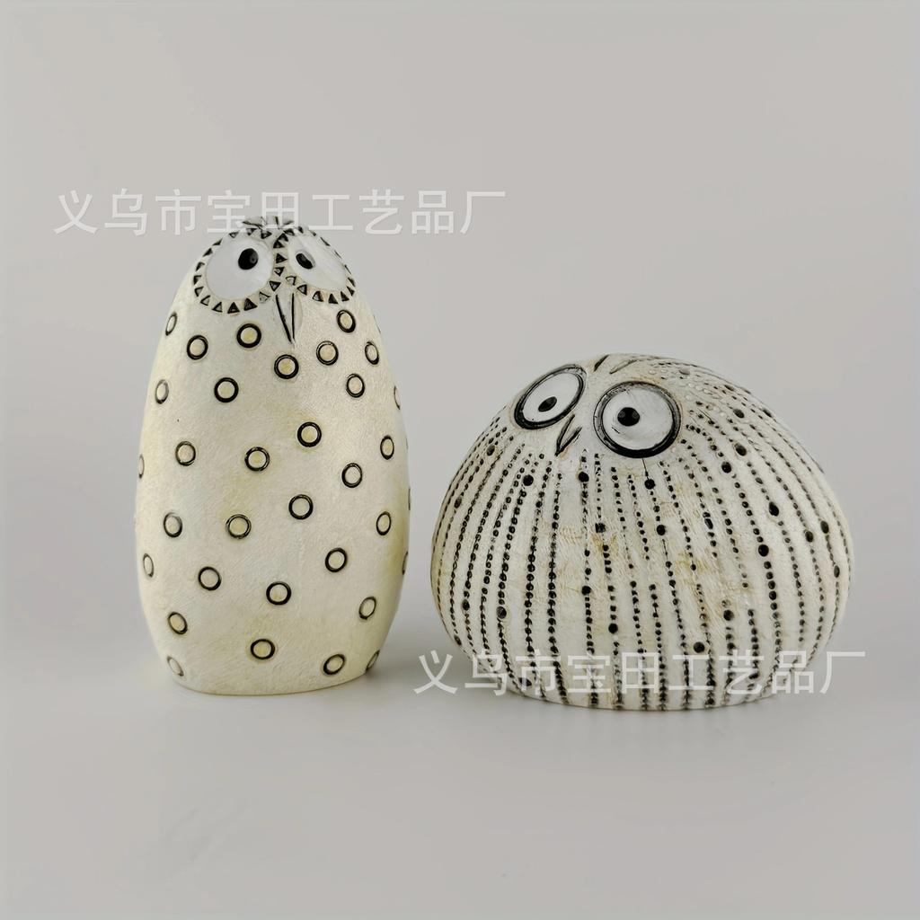 Owl Set, Statue Funny Owl Decorative Bird Art Resin Statue Ornament
