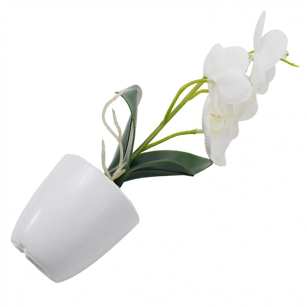 Artificial Orchid Orange-red White White Plus Rose