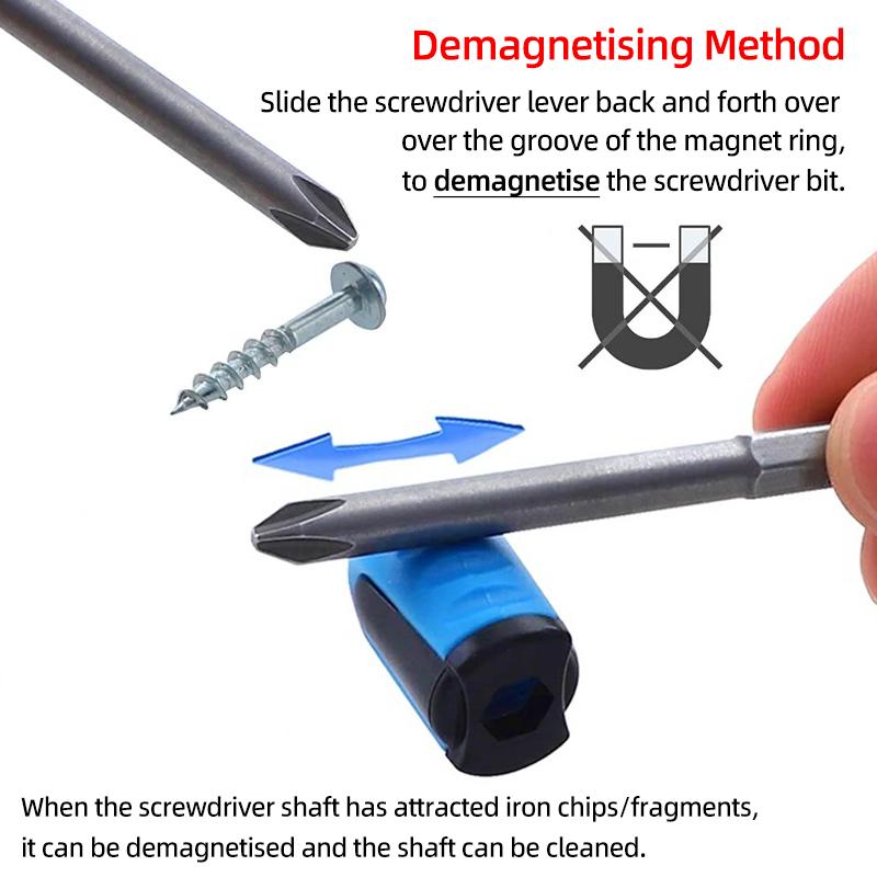 Magnetický držák bitů Magnetický kroužek Silný magnetizér Demagnetizér 6,35 mm Křížový držák bitů Ruční nářadí