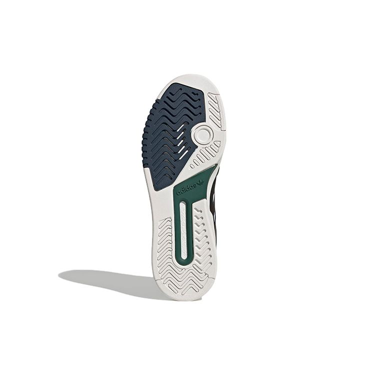 Adidas Originals Drop Step Low Non-Slip Shock Absorption Low-Top Skate Shoes Unisex Skate Shoes Black White Green HP2247