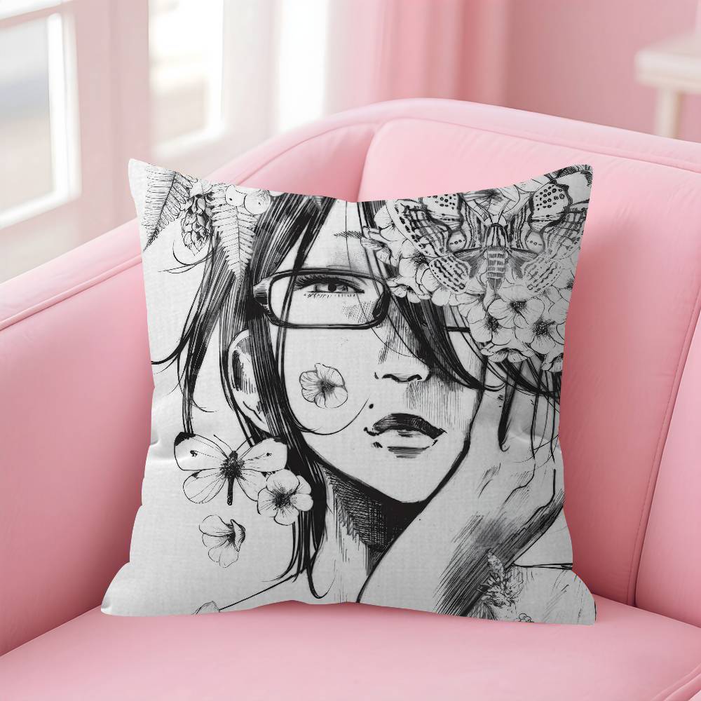 Anime Goodnight Punpun Pillow Anime Pillow Sofa Bed Head Pillow Cover Cushion Cover Fashion