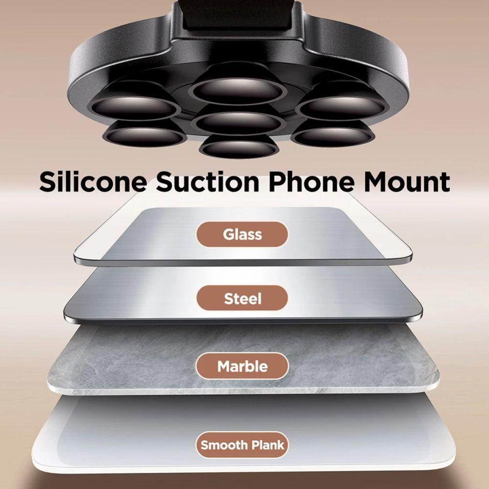 Silicone Sucker Magnetic Stand Magnetic Suction Cup for iPhone 15 14 13 12/MagSafe Home