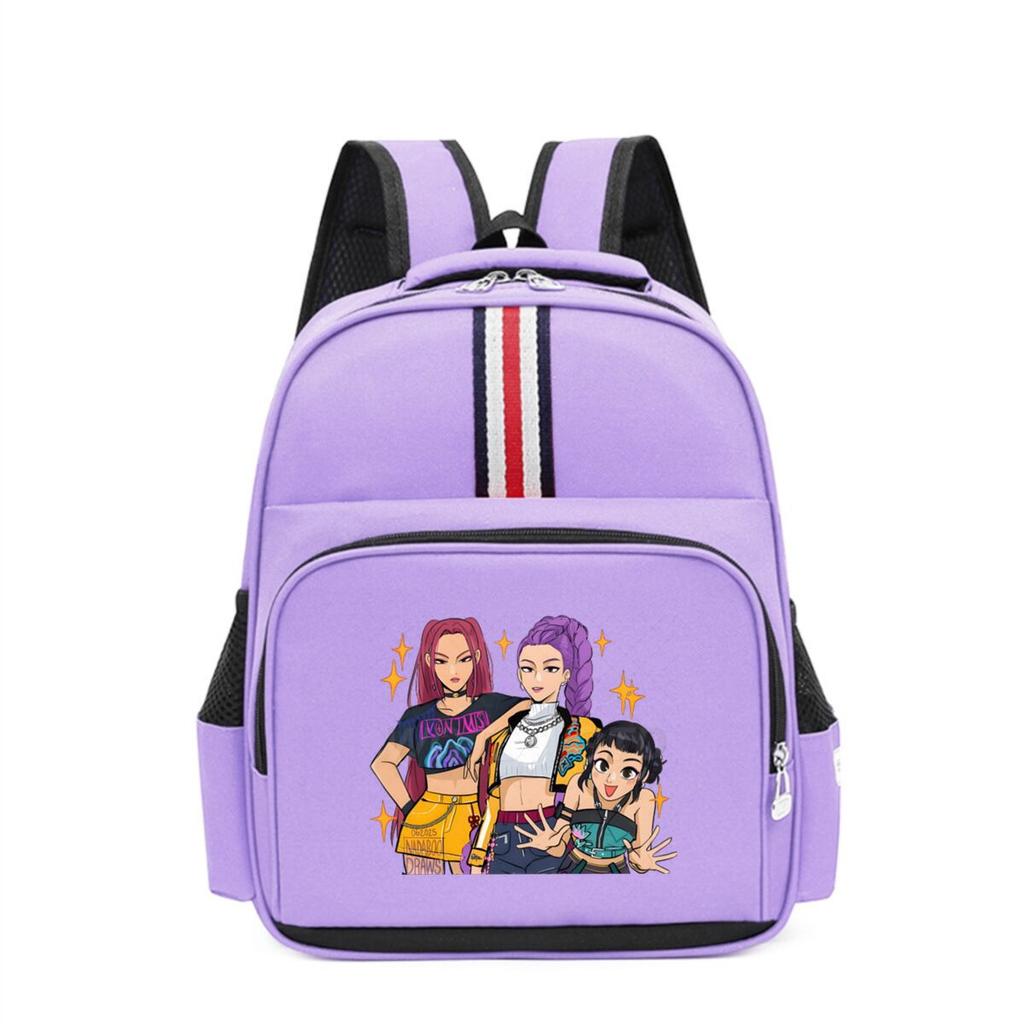 Kpop Demonunter Kids Backpack College Wind Large Capacity Student School Bag