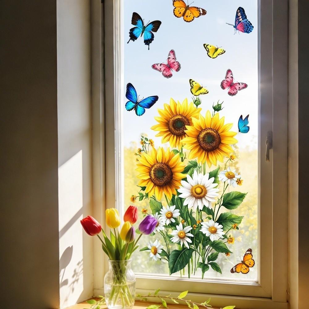 Self Adhesive Glass Sticker PVC Electrostatic Glass Sticker New Window Sticker Window Decoration