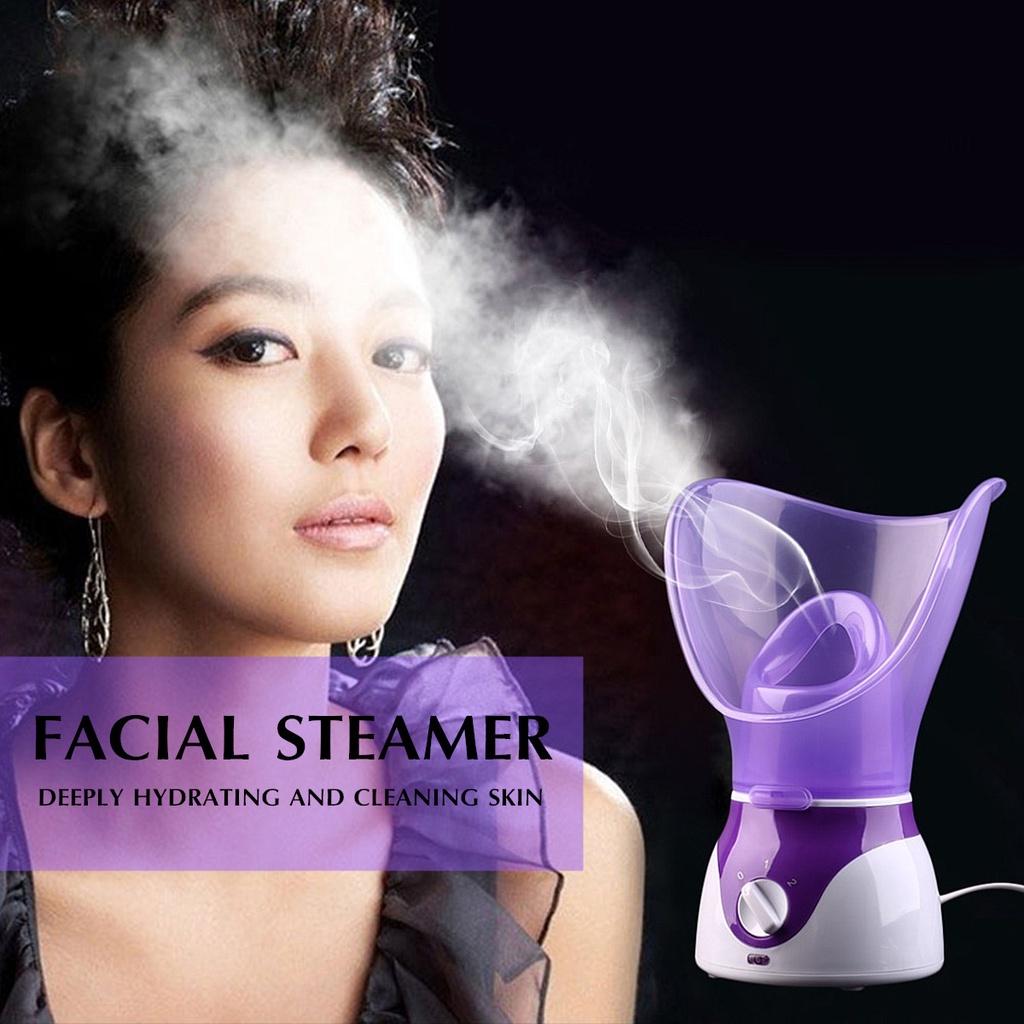 Facial Spa Face Steamer Deep Pores Cleanser Mist Steam Sprayer Spa Sauna Skin Vaporizer Beauty Instrument with Skin Care Tools New