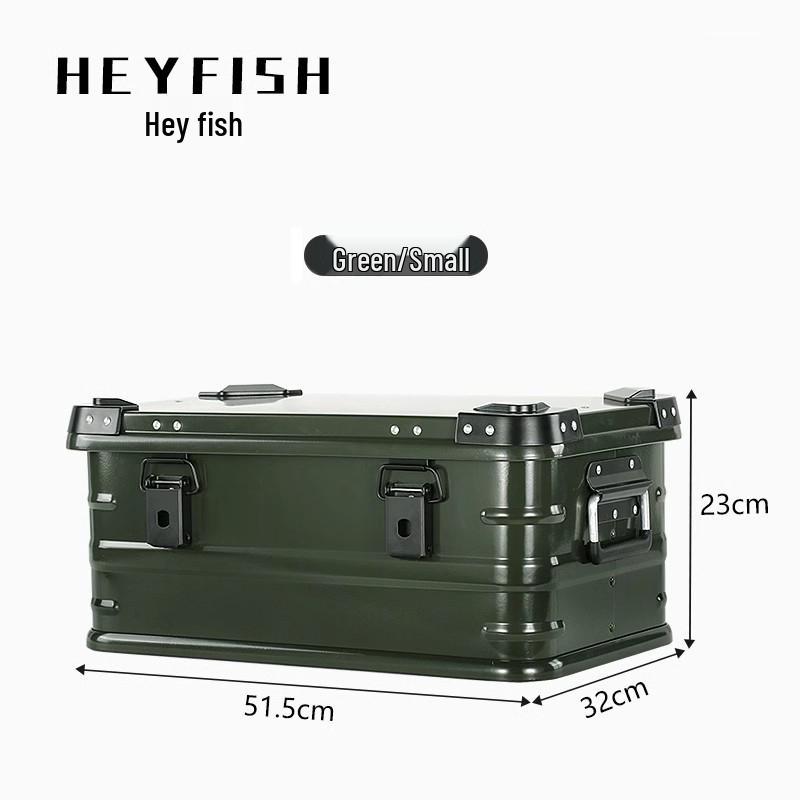 Aluminum Alloy Large Capacity Roof-Mount Camping Storage Box with Lock
