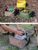 Foldable Square Water Bucket with Large Capacity - Portable Travel Storage for Tableware and Toiletries.