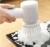 Electric Spin Scrubber Professional Cordless USB Rechargeable Automatic Handheld Cleaning Brush with 5 Brush Heads