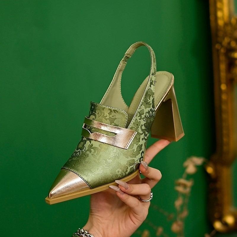 Dames Sandalen Sexy Puntige Neus Hoge Hak Sandalen Designer Sandalen voor Dames Pumps Mode Franse Hoge Hakken Sandalias De Mujer