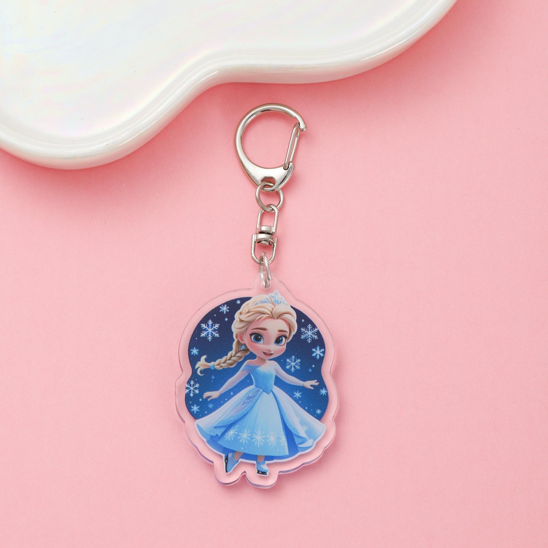 

1/9Pcs Disney Princess Frozen Elsa Acrylic Keychain Cute Backpack Pendant Funny Bag Charms Accessories Decoration Holiday Gifts 5 cm